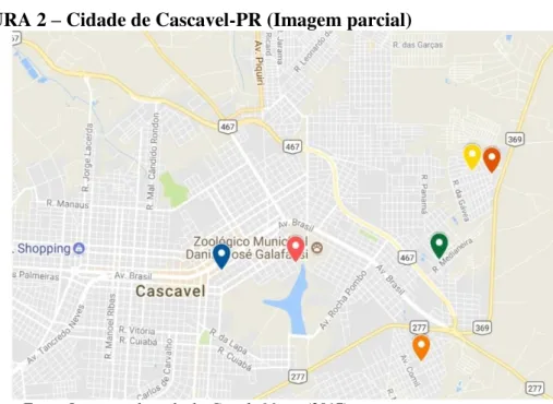 FIGURA 2  –  Cidade de Cascavel-PR (Imagem parcial) 