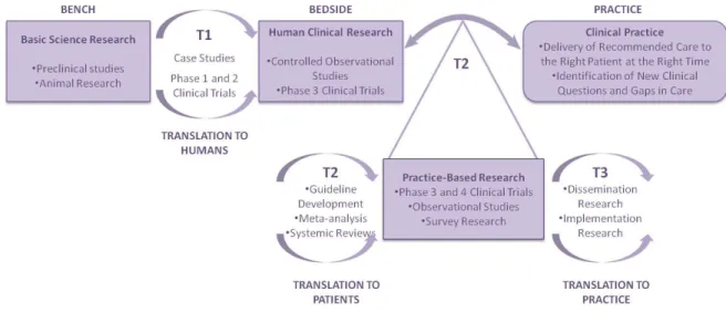 Figure 6. The importance of practice-based research for translating research into practice (adapted from (31))