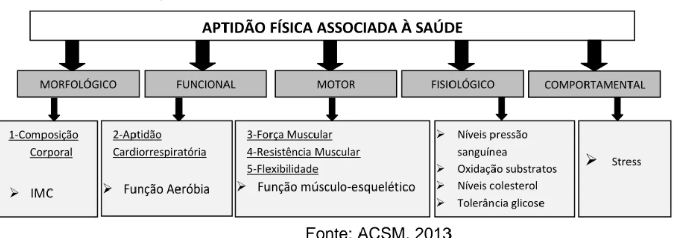 Figura 2.2 – Componentes da aptidão física associada à saúde  