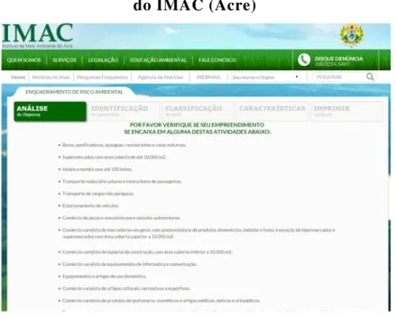 Figura 6 – Sistema informatizado de análise de risco e classificação de propostas  do IMAC (Acre) 