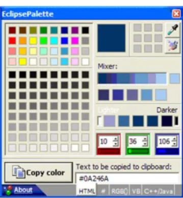 Fig. 1. EclipsePalette interface.