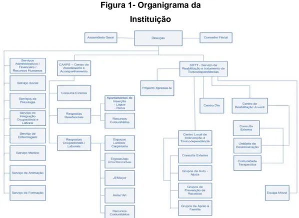 Figura 1- Organigrama da  Instituição