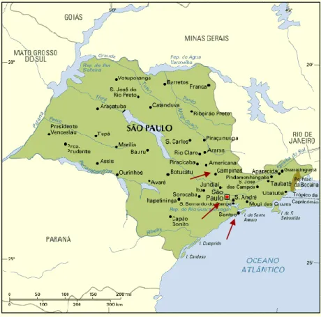 Mapa de Minas Gerais 