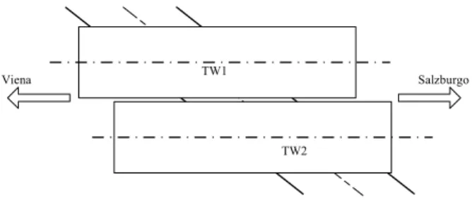 Figure 5. Plan view of the twin slabs. 