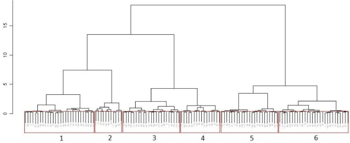Figure 38 - Cluster of calibration reference sites used for RIV INV+DIAT model construction