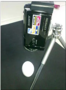 FIGURE 2. Camera installed on a black background, used to make the images of the eggs