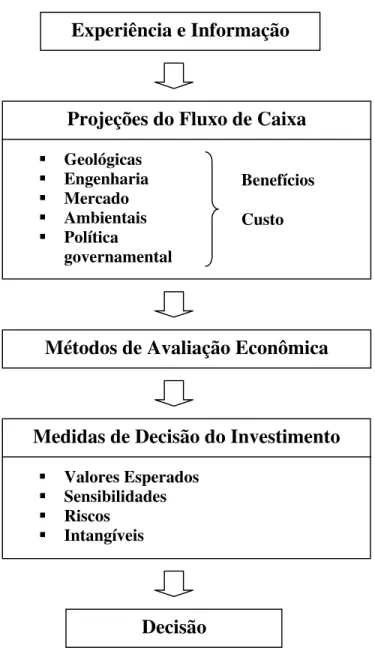 Figura 2.2 – Processo de Decisão de Investimento  Fonte: Modificado de Silva (2004) 