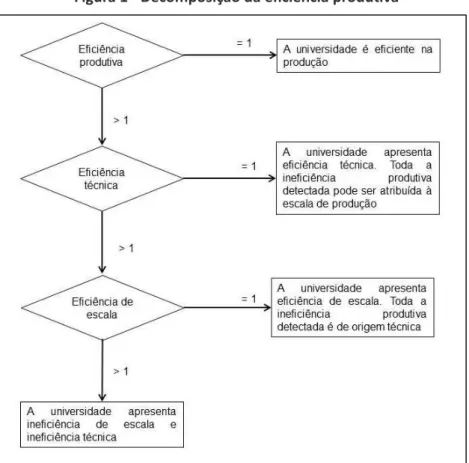 Figura 1 - Decomposição da eficiência produtiva