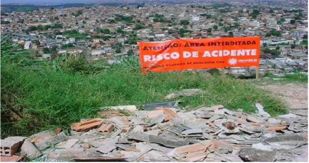 Figura 1.2 - Diagnóstico de áreas de risco geotécnico de Belo Horizonte Fonte: URBEL, 2007
