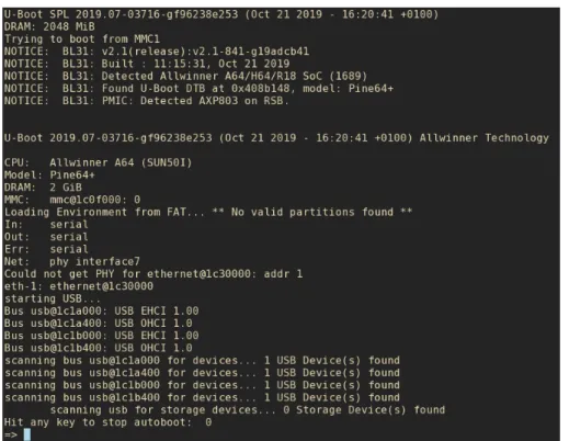 Figure 3.4: U-Boot First Boot