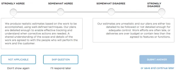 Figure 3.2: Assessment item scale