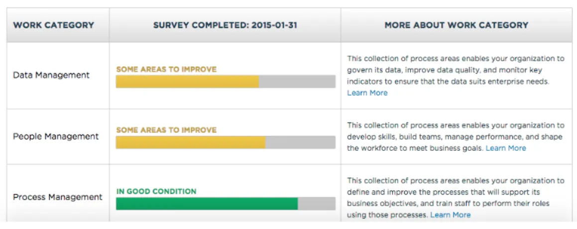 Figure 3.3: Example of a result an assessment