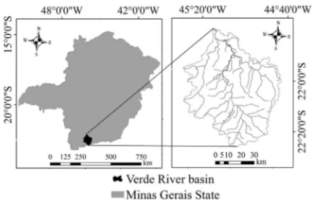 Figure 1 – Location of the VRB in the Minas Gerais state.