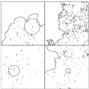 Figure 1: Maps of Belo Horizonte with four types of crime.