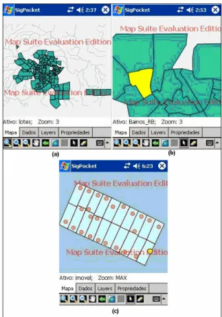 Figure 7 shows (a) the main system interface, (b)  the  feature  selection  screen  and  (c)  the  Property  layer