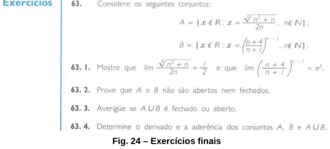 Fig. 24 – Exercícios finais