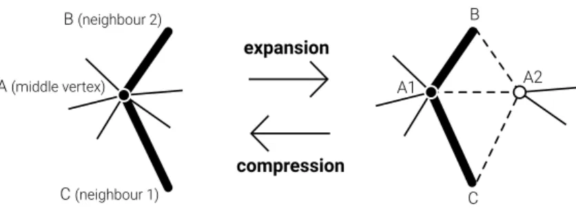 Figure 3.2: Expansion and contraction operations.