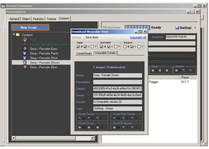 Figure 6. Second Inventory user interface