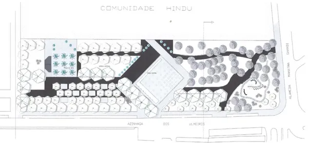 Figura 8 - Jardim Mahatma Gandhi, Plano Geral (sem escala) 