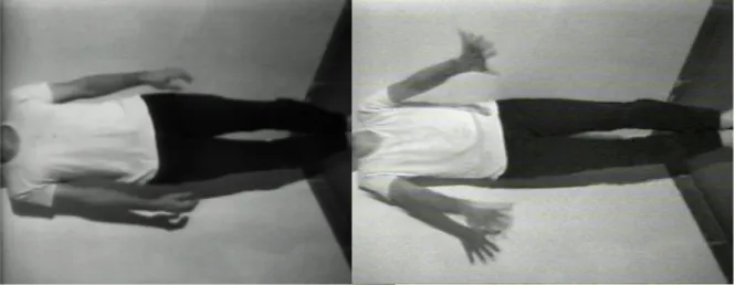 FIGURA 5 - Videoperformance Bouncing in the corner (1968), de Bruce Nauman 