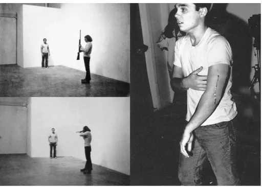 FIGURA 6 - Performance  ​ Shoot ​(1971), de Cris Burden 