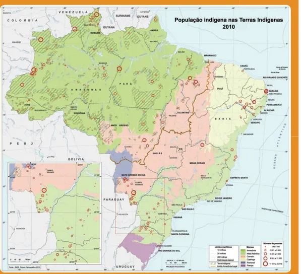 Fig. 1 – População indígena no Brasil. 