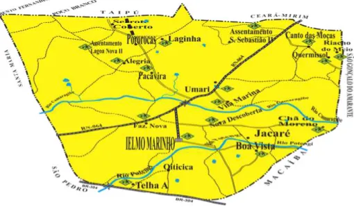 Figura 1: Mapa do município de Ielmo Marinho
