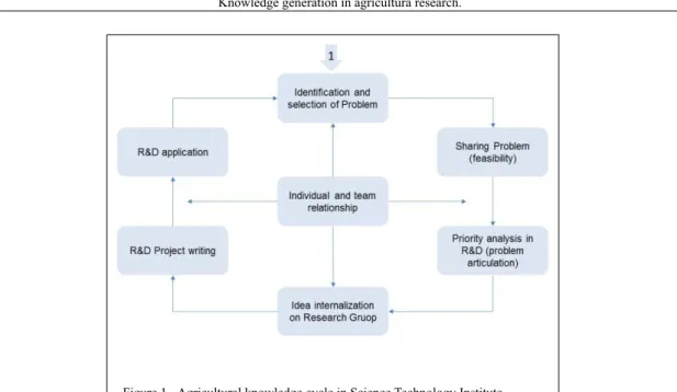 Figure 1 - Agricultural knowledge cycle in Science Technology Institute.