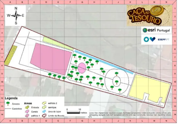 Figure 1- Hunt treasure map. Source: Authors. 
