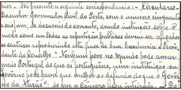 Figura 7: Reunião realizada a 30 de Abril de 1943 (documento inédito). 