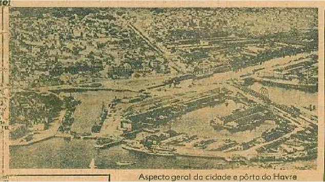 Figura 7: Imagem de destaque: “ Aspecto geral da cidade e porto do Havre”. 