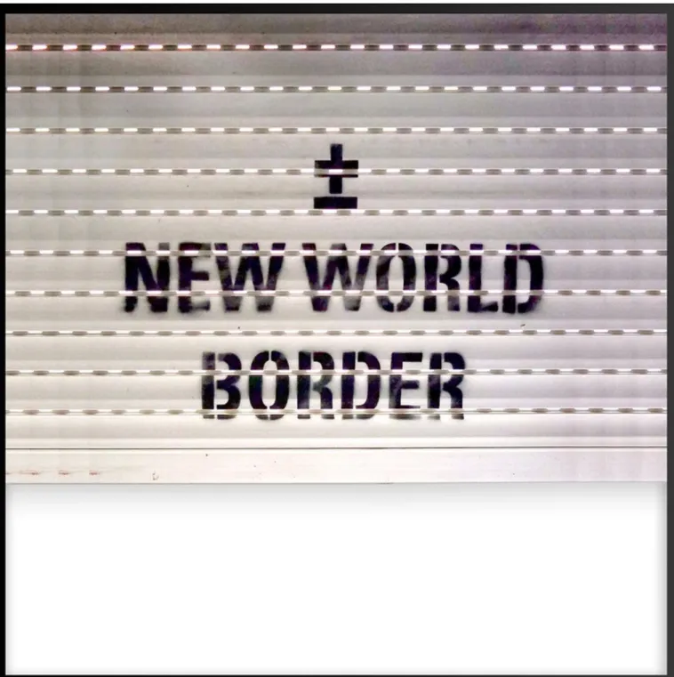 Figura 1 — “New World Border”, peça de MaisMenos vendida no âmbito da exposição online “Right Now”, organizada pela Galeria  Underdogs