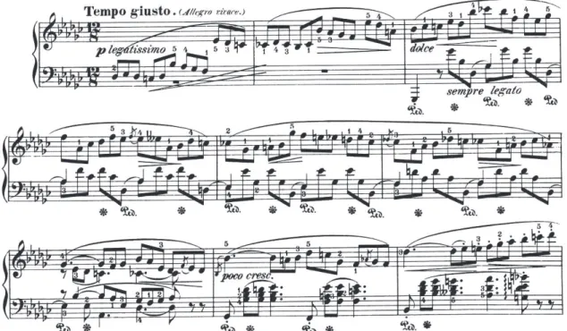 Fig. 17 – Início do Impromptu nº 3 Op. 51 de Chopin 