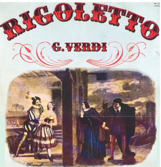 Fig. 19 – Capa de uma gravação áudio da Ópera “Rigoletto” de Verdi 