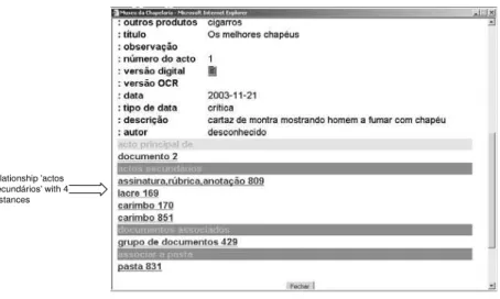 Figure 4: Viewing an instance of a document. 