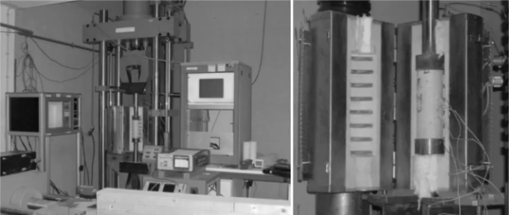 Figure 2. Test set-up - cooling in the air. 