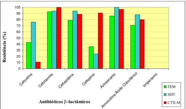 Gráfico 4 – Resistência aos antibióticos ß-lactâmicos.  