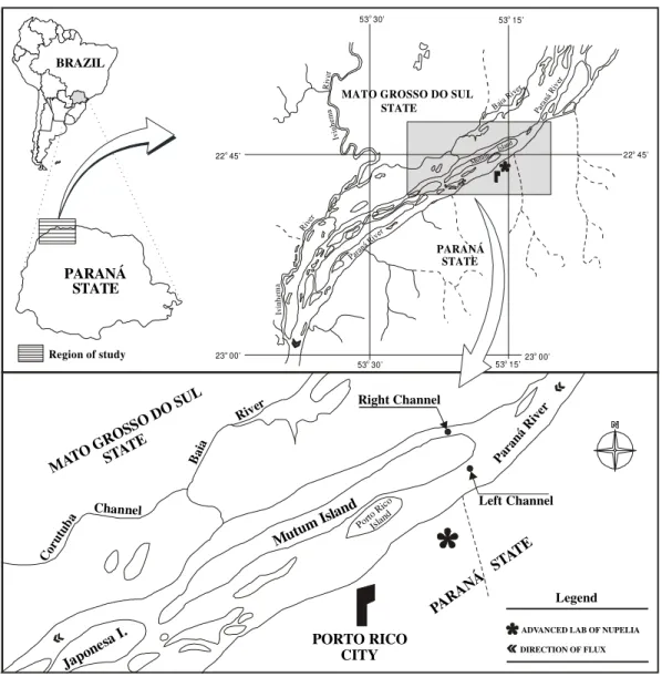 Figure 1 -  Site of sampling stations.