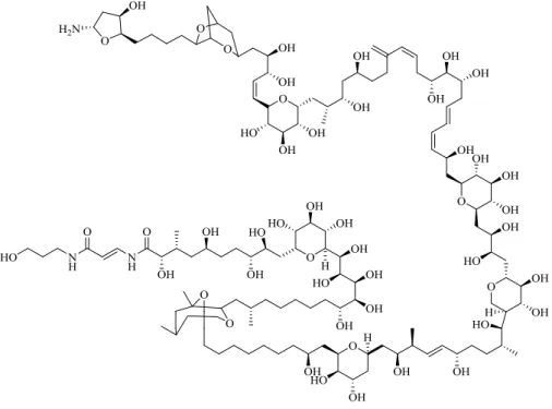 Figure 1.2 Palytoxin structure modified from Ramos and Vasconcelos 2010 [66]. 
