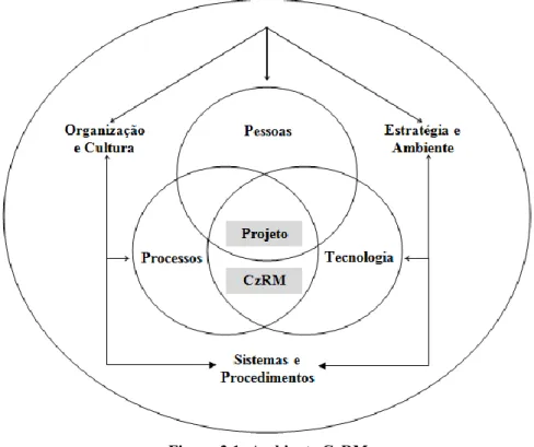 Figura 3.1: Ambiente CzRM  Adaptado de [Catalyst 2001] 