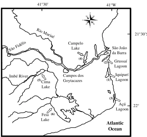 Figure 1 - Sampling site locations. 