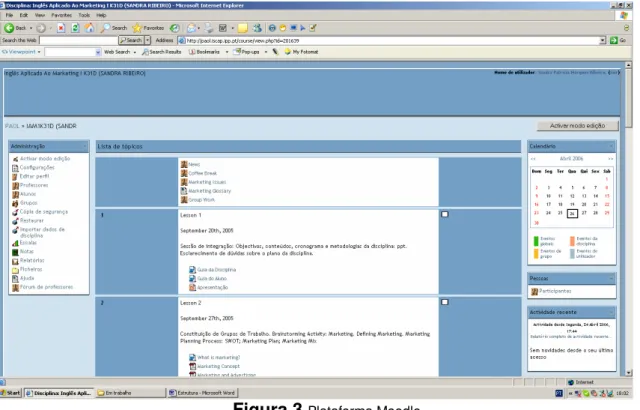 Figura 3  Plataforma Moodle