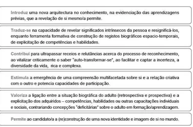 Figura 3  –  Perspetiva (auto)biográfica  –  histórias de vida  (in DGFV, 2006b) 