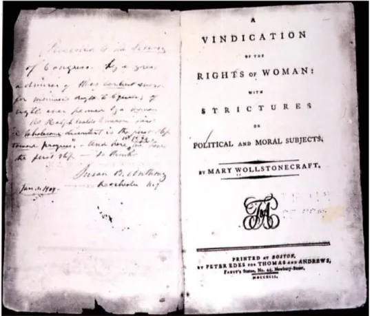 Figura 5: Vindication of the rights of women -  Mary Wollstonecraft 