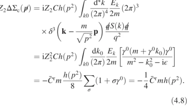 FIG. 6. The form factor hðp 2 Þ plotted as a function of p 2 (in GeV 2 ). The solid black line has λ g ¼ 5 ; the blue dashed line has λ g ¼ 3 