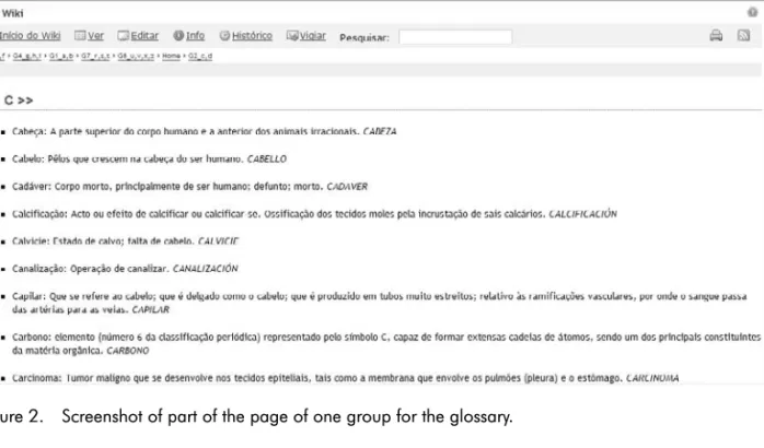 Figure  3  presents  a  screenshot  of  the first page of the branching story created by one group (the first set of choices available to the reader appear as hyperlinks)