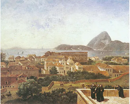 Figura 2 – Morro de Santo Antônio (1816) – Óleo sobre tela. 