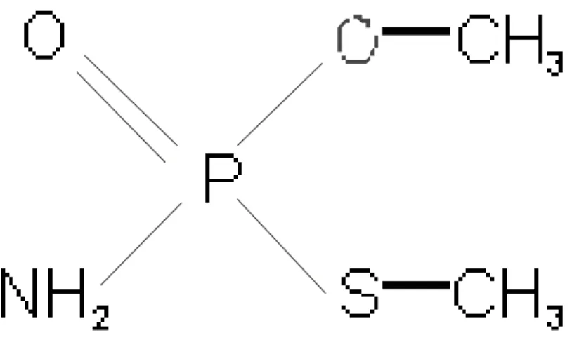 Figure 3 - Molecular structure of methamidophos.