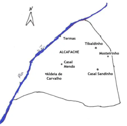 Mapa 2 – Freguesia de Alcafache 