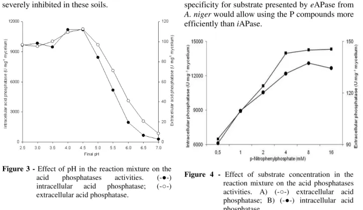 Figure  3  -  Effect of pH in the reaction  mixture on the  acid  phosphatases  activities